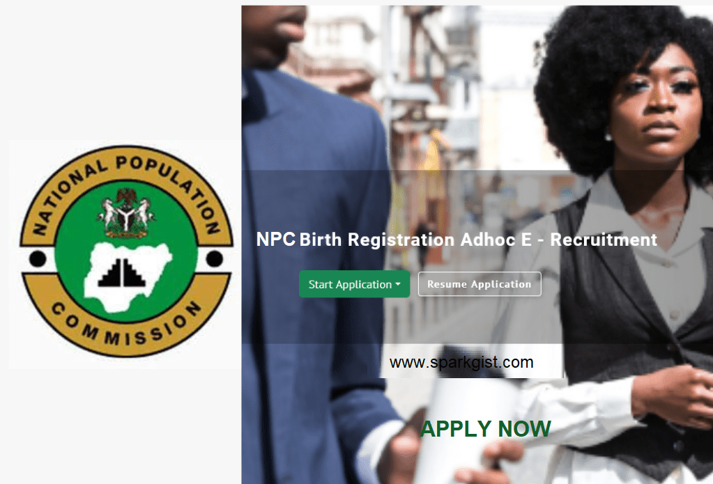 How to Access NPC Recruitment for Birth Registration Exercise 2023/2024