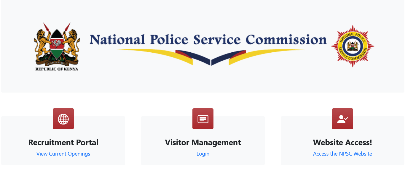 National Police Service NPS Recruitment 2023/2024 Application for