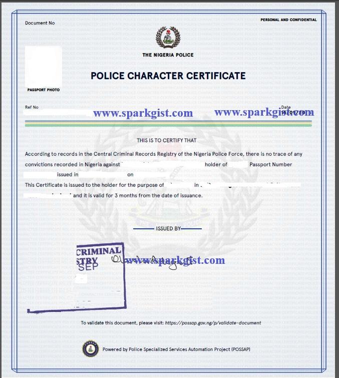 Police Character Certificate How To Get Your Police Clearance Certificate Within 24 Hours 5071